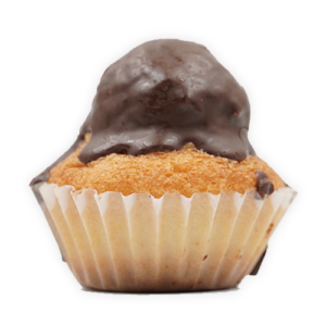 Magdalenas con crema de cacao